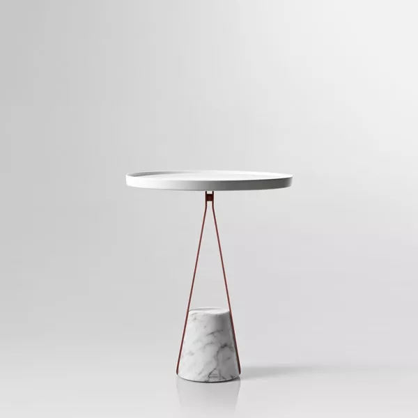 antoniolupi HALO Tisch mit Basis aus Naturstein, 48x40cm-HALO2A-5