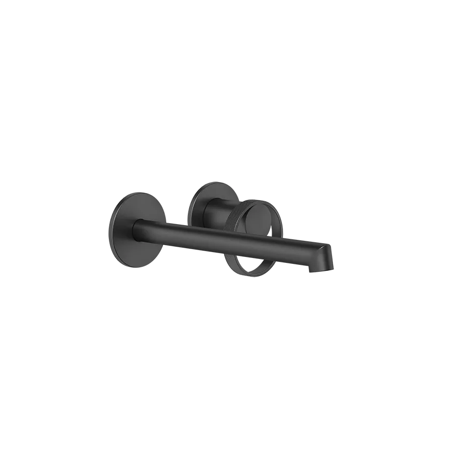 Gessi ANELLO Außenteil für Waschtisch-Einhebelmischer mit Auslauf zur Wandmontage, Ausladung: 175-205mm, mit einzelnen Rosetten 65mm, ohne Ablaufgarnitur, schwarz matt - 63383299 Gessi ANELLO Außenteil für Waschtisch-Einhebelmischer mit Auslauf zur Wandmontage, Ausladung: 175-205mm, mit einzelnen Rosetten 65mm, ohne Ablaufgarnitur, schwarz matt - 63383299