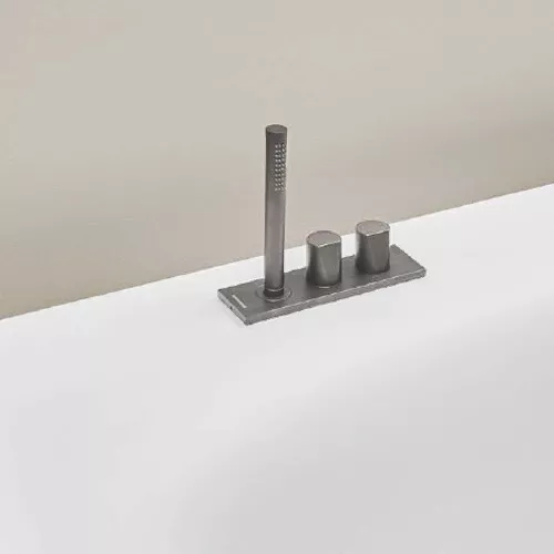 antoniolupi INDIGO ND 702 Wannen-Eingriffmischer für Randmontage mit Stabhandbrause-ND702LU-P
