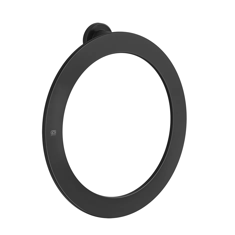 Gessi EMPORIO Badetuchhalter-Ring zur Wandmontage, Durchmesser: 220mm, schwarz matt - 38909299 Gessi EMPORIO Badetuchhalter-Ring zur Wandmontage, Durchmesser: 220mm, schwarz matt - 38909299
