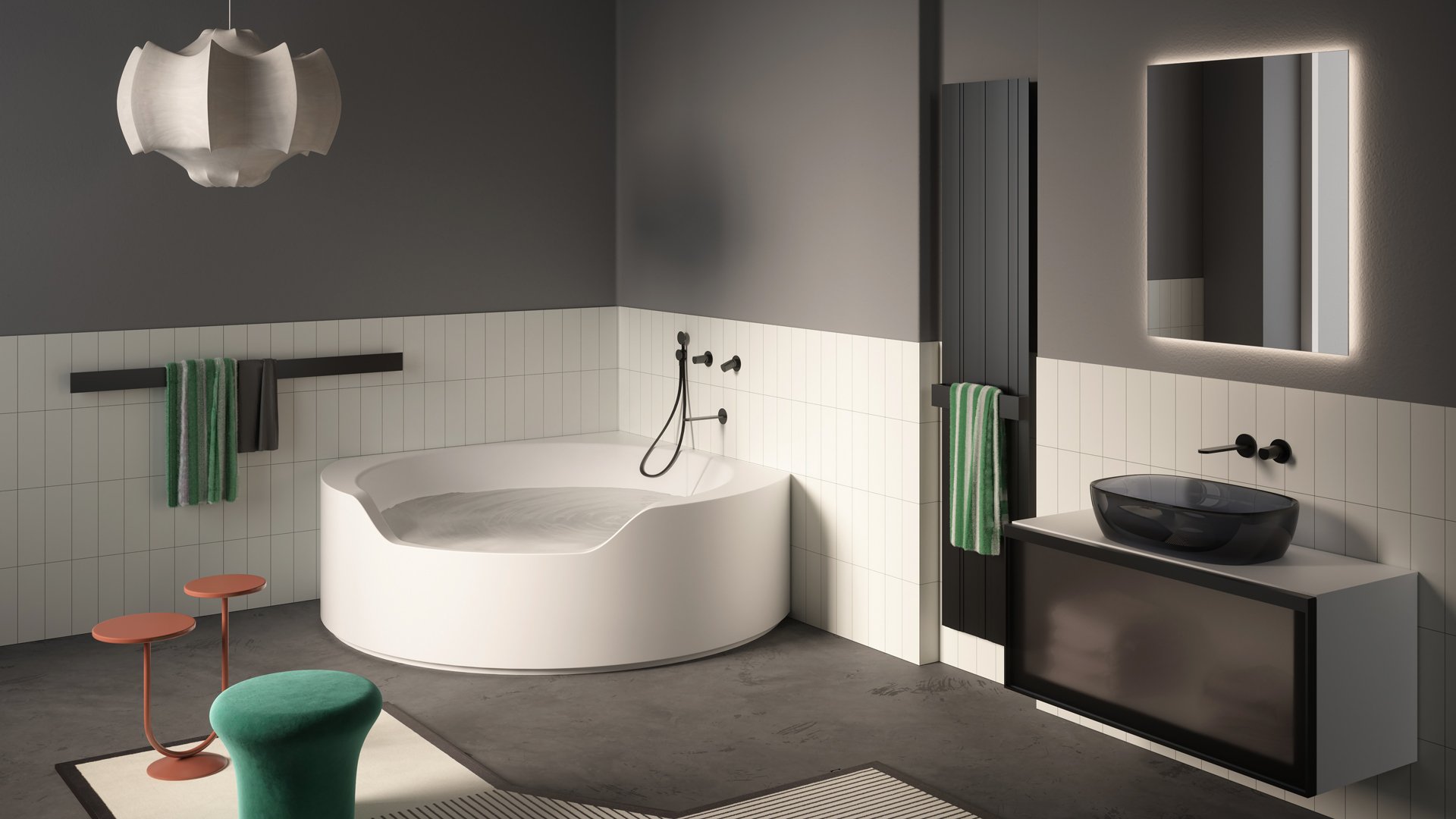 antoniolupi Ofuro Badewanne weiß matt | OFURO1