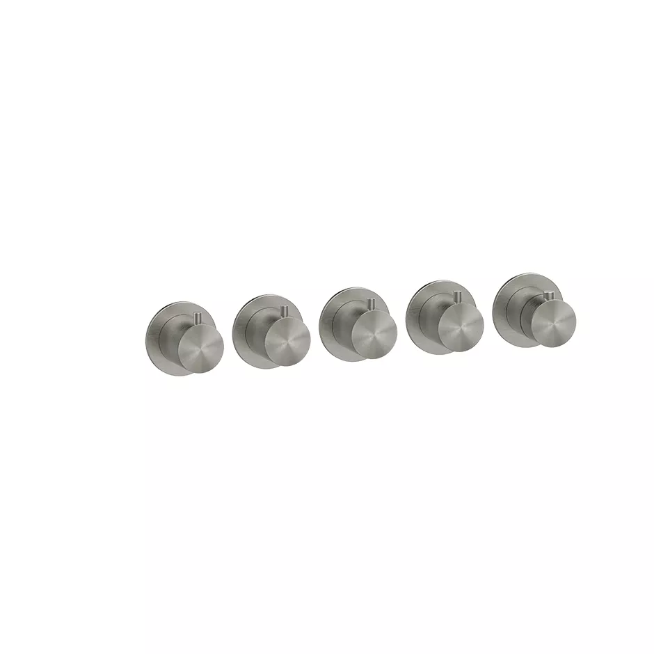 Gessi 316 Fertigmontageset für 4-Wege-Thermostat, horizontale/vertikale Wandmontage, edelstahl matt gebürstet - 54338239 Gessi 316 Fertigmontageset für 4-Wege-Thermostat, horizontale/vertikale Wandmontage, edelstahl matt gebürstet - 54338239