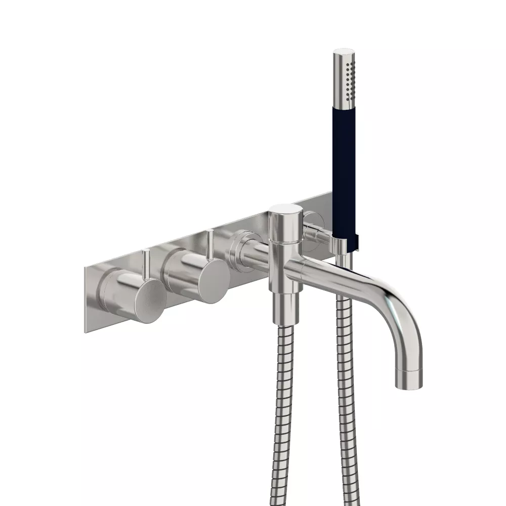 vola 644DT8 Unterputz-Wannen-Zweigriffmischer, Ausladung:200mm, Hebel:25mm, chrom-644DT8-16