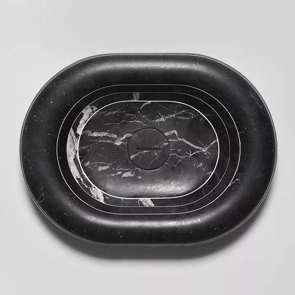 antoniolupi RIGATI ovales Aufsatzbecken, 60x45cm-RIGATI60-CARRARA