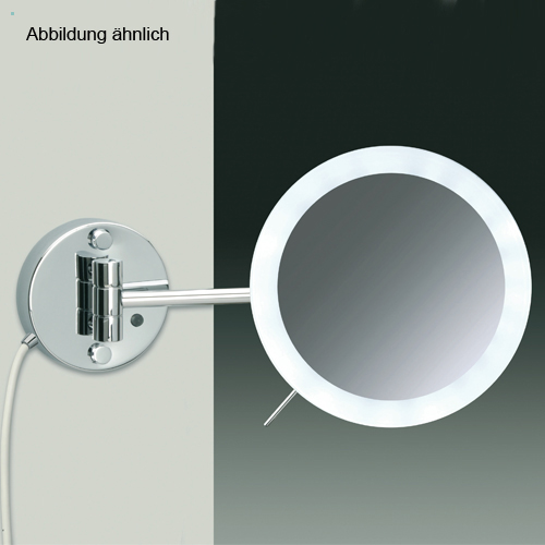 WINDISCH 99854/1 LED-Wand-Kosmetikspiegel mit Sensor 1-armig, gold/5-fach/Direkt-99854/1O5XD