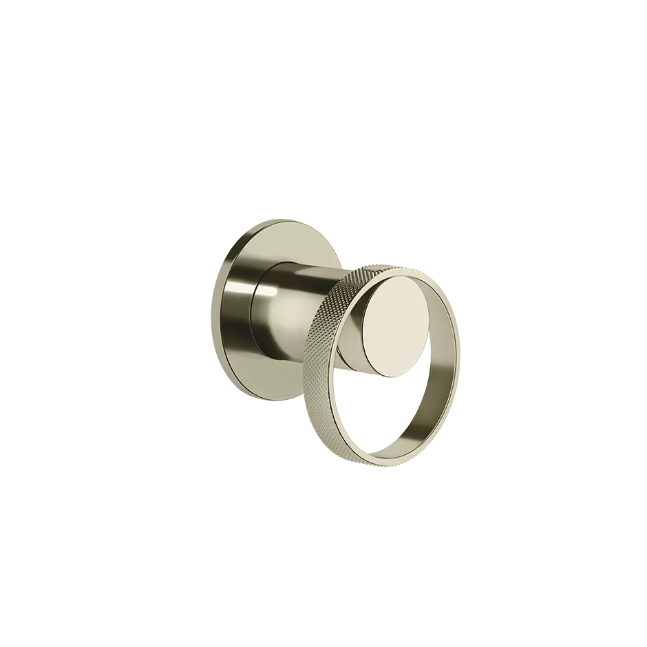 Gessi ANELLO Außenteil für Waschtisch-Einhebelmischer für separaten Auslauf zur Wandmontage, 1-Weg, nickel PVD - 63409720