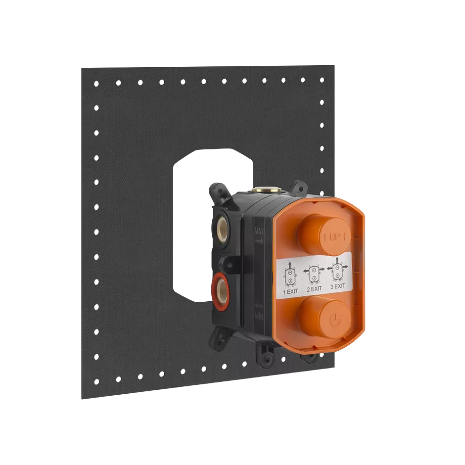 Gessi Unterputzkörper für Thermostat zur Wandmontage, 1/2/3-Wege Umlenkkartusche, mit Abdrückstopfen und Spülmöglichkeit, 1/2 Anschluss, bei 3 bar Druck ca. 26 l/min, chrom - 09269031 Gessi Unterputzkörper für Thermostat zur Wandmontage, 1/2/3-Wege Umlenkkartusche, mit Abdrückstopfen und Spülmöglichkeit, 1/2 Anschluss, bei 3 bar Druck ca. 26 l/min, chrom - 09269031