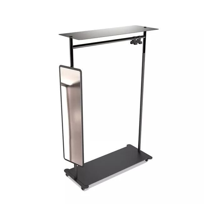 Frost Denmark UNU & BUKTO Kleiderständer und Wandgarderobe, 1000mm, mit Räder-U6010-BB