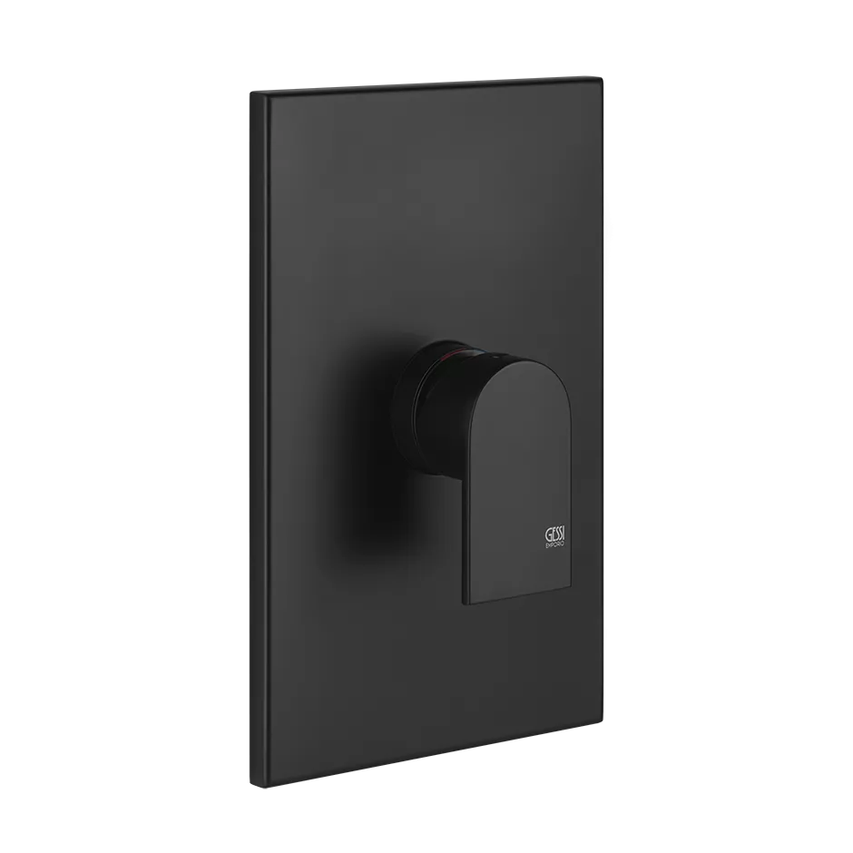 Gessi VIA MANZONI Fertigmontageset für Unterputz-Einhebelmischer für die Dusche/Wanne, ohne Umstellung, 1-Weg, schwarz matt - 44632299 Gessi VIA MANZONI Fertigmontageset für Unterputz-Einhebelmischer für die Dusche/Wanne, ohne Umstellung, 1-Weg, schwarz matt - 44632299