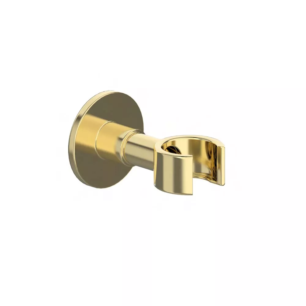 vola T8 senkrechter Wand-Brausehalter für Handbrause T2, messing poliert-T8-19