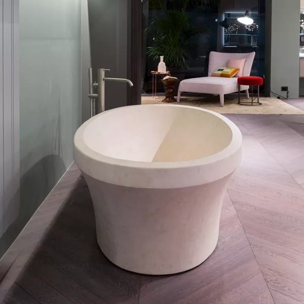 antoniolupi EPOQUE Badewanne aus Naturstein, 180x92x55cm, moon stone-EPOQUE-PIETRALUNA