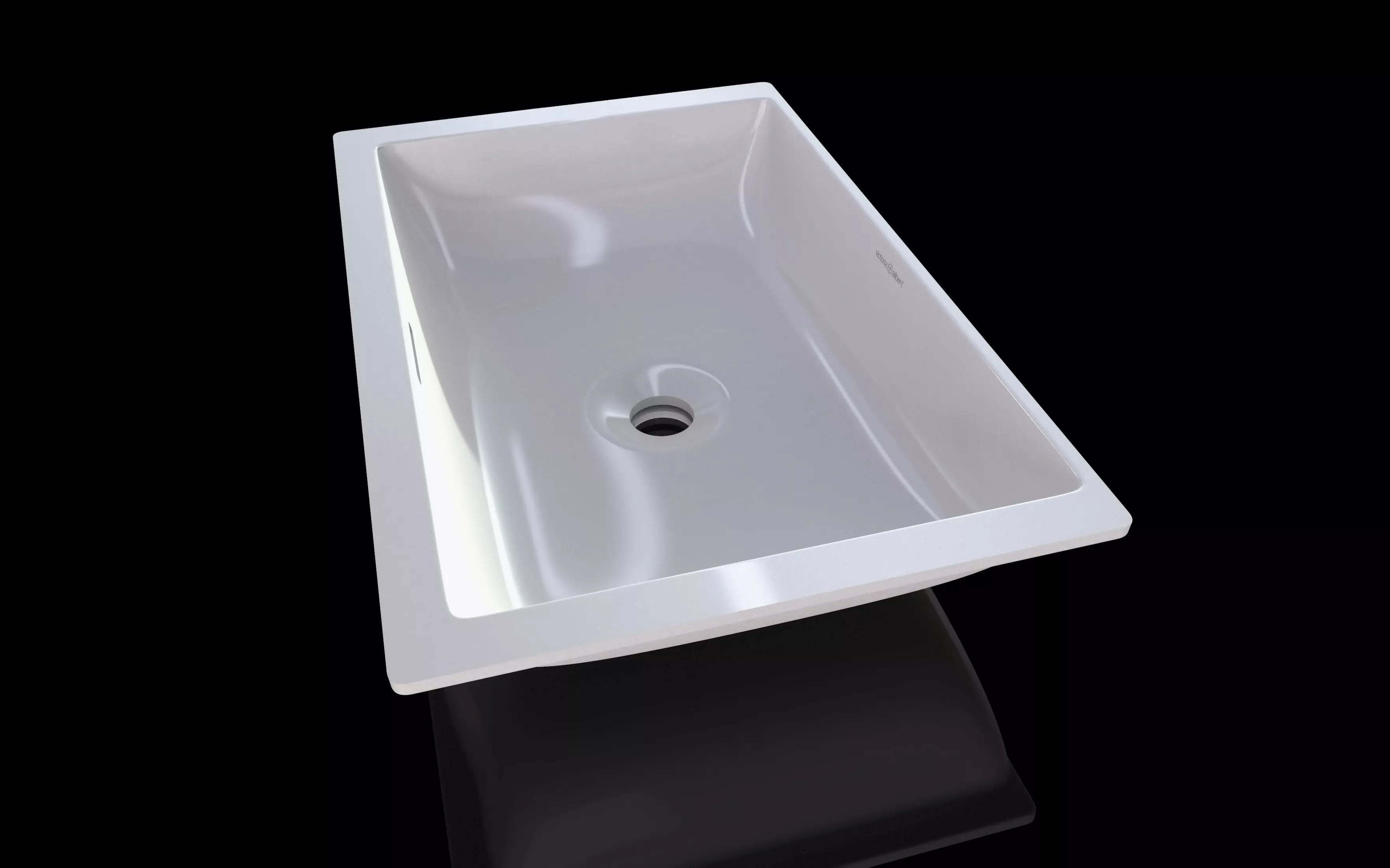 victoria + albert KALDERA ovales Einbaubecken, 56x35,8x13,9cm-UB-KAL-56-IO