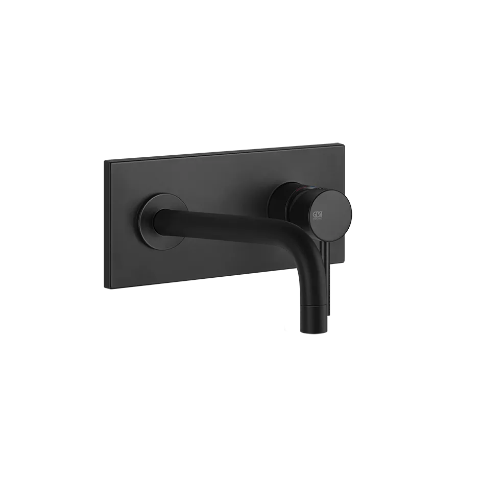 Gessi VIA TORTONA Fertigmontageset für Waschtisch-Einhebelmischer mit Auslauf zur Wandmontage, Ausladung: 193-213mm, ohne Ablaufgarnitur, schwarz matt - 44827299 Gessi VIA TORTONA Fertigmontageset für Waschtisch-Einhebelmischer mit Auslauf zur Wandmontage, Ausladung: 193-213mm, ohne Ablaufgarnitur, schwarz matt - 44827299