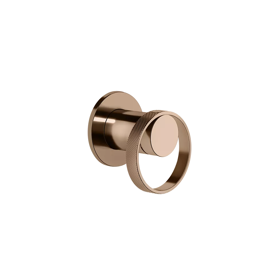 Gessi ANELLO Außenteil für Waschtisch-Einhebelmischer für separaten Auslauf zur Wandmontage, 1-Weg, kupfer PVD - 63409030