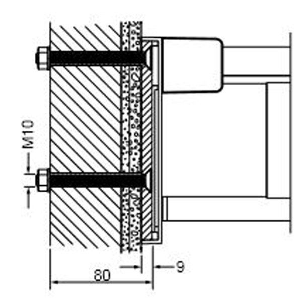 AVENARIUS free living! Befestigungs-Set3, für Stützklappgriff-1009016000