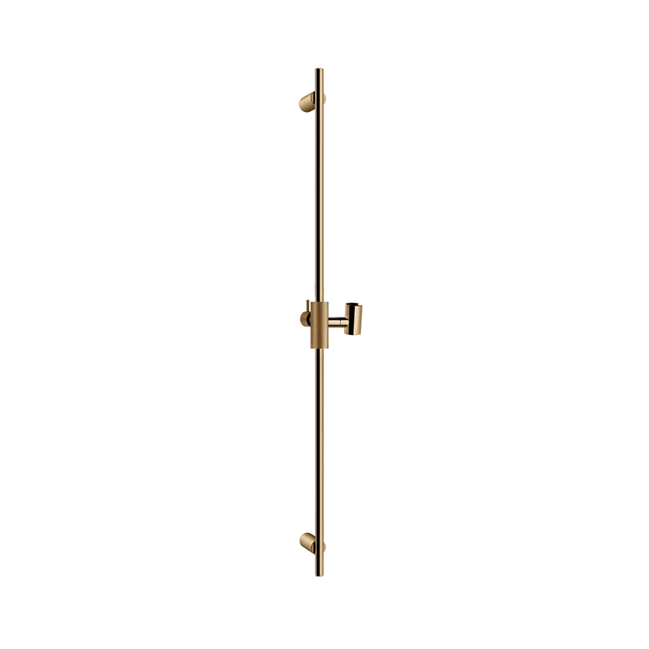 Gessi ANELLO Brausestange zur Wandmontage, Stichmaß: 800mm, mit Brausehalter mit Feststellgriff, Oberfläche Diamantato, warmes bronze PVD - 63485735
