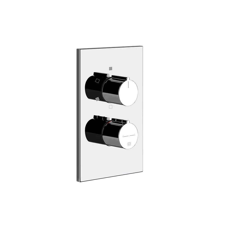 Gessi EMPORIO Außenteil für Thermostat zur Wandmontage, 3-Wege Umlenkkartusche, nur separat anzusteuern, mit rechteckiger Platte, Thermostatkartusche, Filter, Vorabsperrung und Rückflussverhinderer, chrom - 38796031 Gessi EMPORIO Außenteil für Thermostat zur Wandmontage, 3-Wege Umlenkkartusche, nur separat anzusteuern, mit rechteckiger Platte, Thermostatkartusche, Filter, Vorabsperrung und Rückflussverhinderer, chrom - 38796031