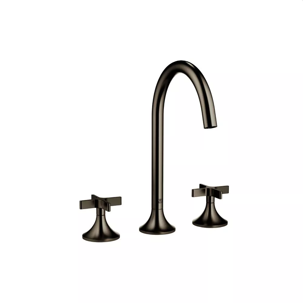 Dornbracht VAIA Waschtisch-Dreilochbatterie mit Ablaufgarnitur, dark platinum matt-20713809-99