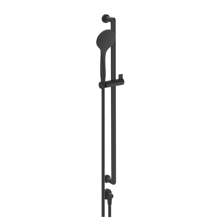 Gessi EMPORIO Brausestange zur Wandmontage, Stichmaß: 800mm, 1-Strahl, mit Wandanschlussbogen, Schlauch 1,50m und Antikalk-Handbrause, 1/2 Anschluss, schwarz matt - 47264299 Gessi EMPORIO Brausestange zur Wandmontage, Stichmaß: 800mm, 1-Strahl, mit Wandanschlussbogen, Schlauch 1,50m und Antikalk-Handbrause, 1/2 Anschluss, schwarz matt - 47264299