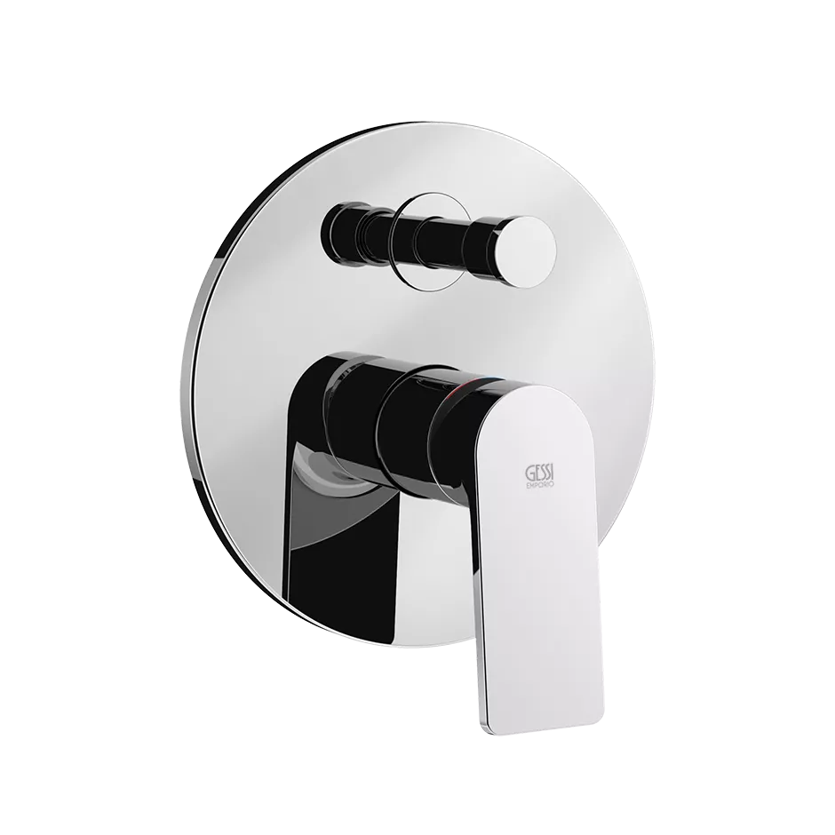 Gessi VIA BIGLI Fertigmontageset für Unterputz-Einhebelmischer für die Dusche/Wanne, mit automatischem 2-Wege-Umsteller zum Ziehen, Durchmesser Kartusche: 35mm, chrom - 62134031 Gessi VIA BIGLI Fertigmontageset für Unterputz-Einhebelmischer für die Dusche/Wanne, mit automatischem 2-Wege-Umsteller zum Ziehen, Durchmesser Kartusche: 35mm, chrom - 62134031
