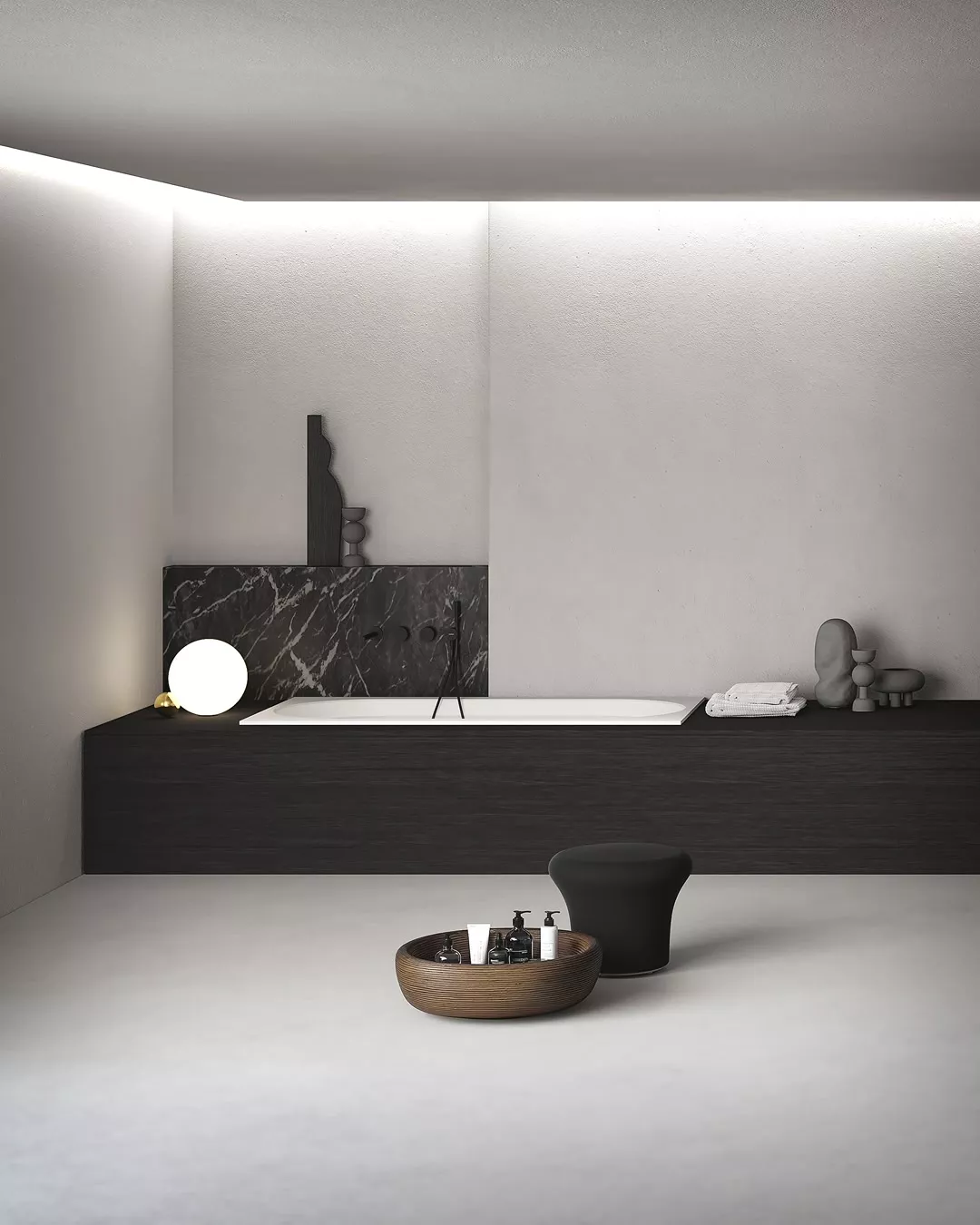 antoniolupi OASI rechteckige Einbau- oder freistehende Badewanne aus Cristalplant®, Breite: 170cm, Tiefe: 75cm, weiß matt-OASI30