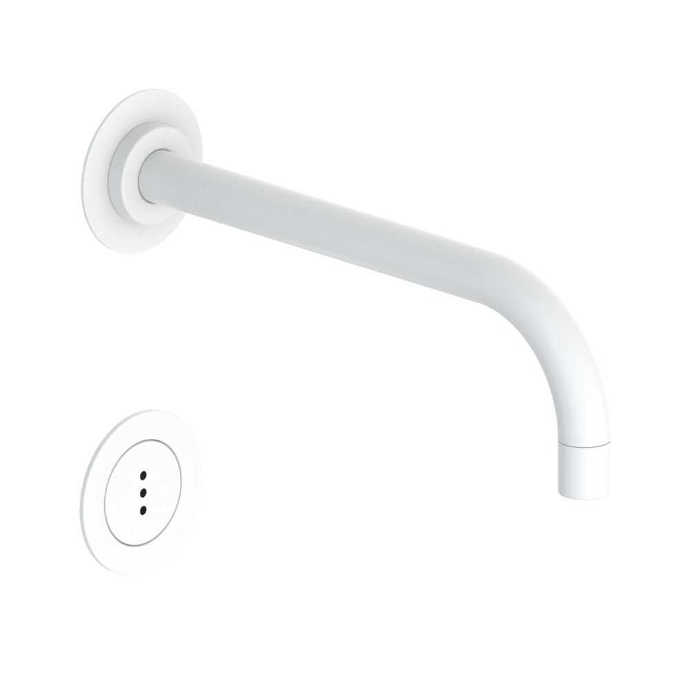 vola 4321 berührungsloses UP-Waschtisch-Auslaufventil, Ausladung:225mm, ohne Temperatureinstellung, Batteriebetrieb, weiß matt-4321-28
