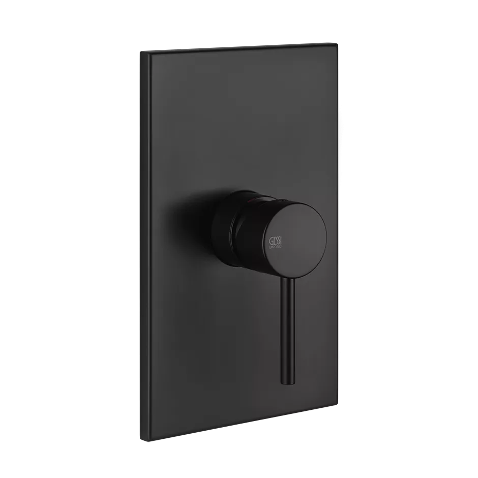 Gessi VIA TORTONA Fertigmontageset für Unterputz-Einhebelmischer für die Dusche/Wanne, ohne Umstellung, 1-Weg, Durchmesser Kartusche: 35mm, schwarz matt - 44662299 Gessi VIA TORTONA Fertigmontageset für Unterputz-Einhebelmischer für die Dusche/Wanne, ohne Umstellung, 1-Weg, Durchmesser Kartusche: 35mm, schwarz matt - 44662299