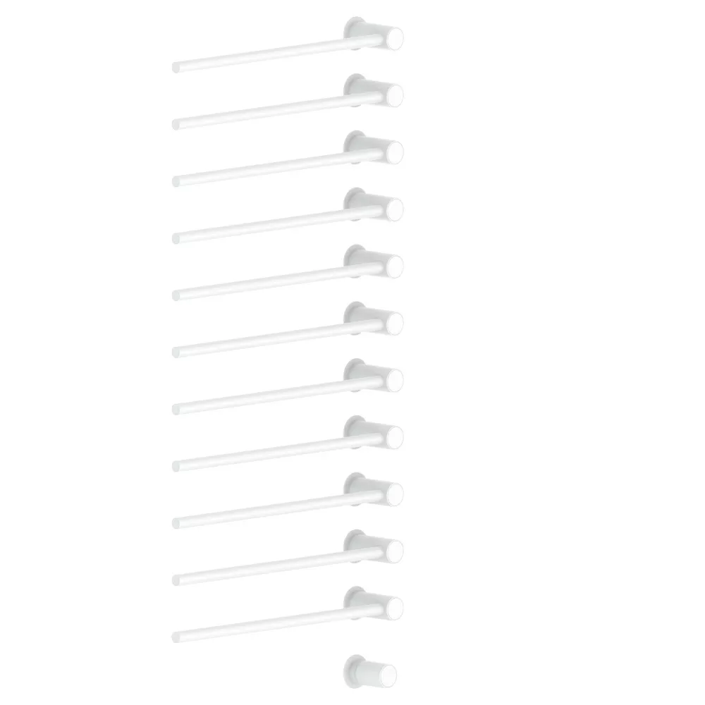 vola T39EL/11 Unterputz-Handtuchwärmer für Elektroanschluss, Breite:555mm, mit 11 Heizstäben, weiß matt-T39EL/11-28