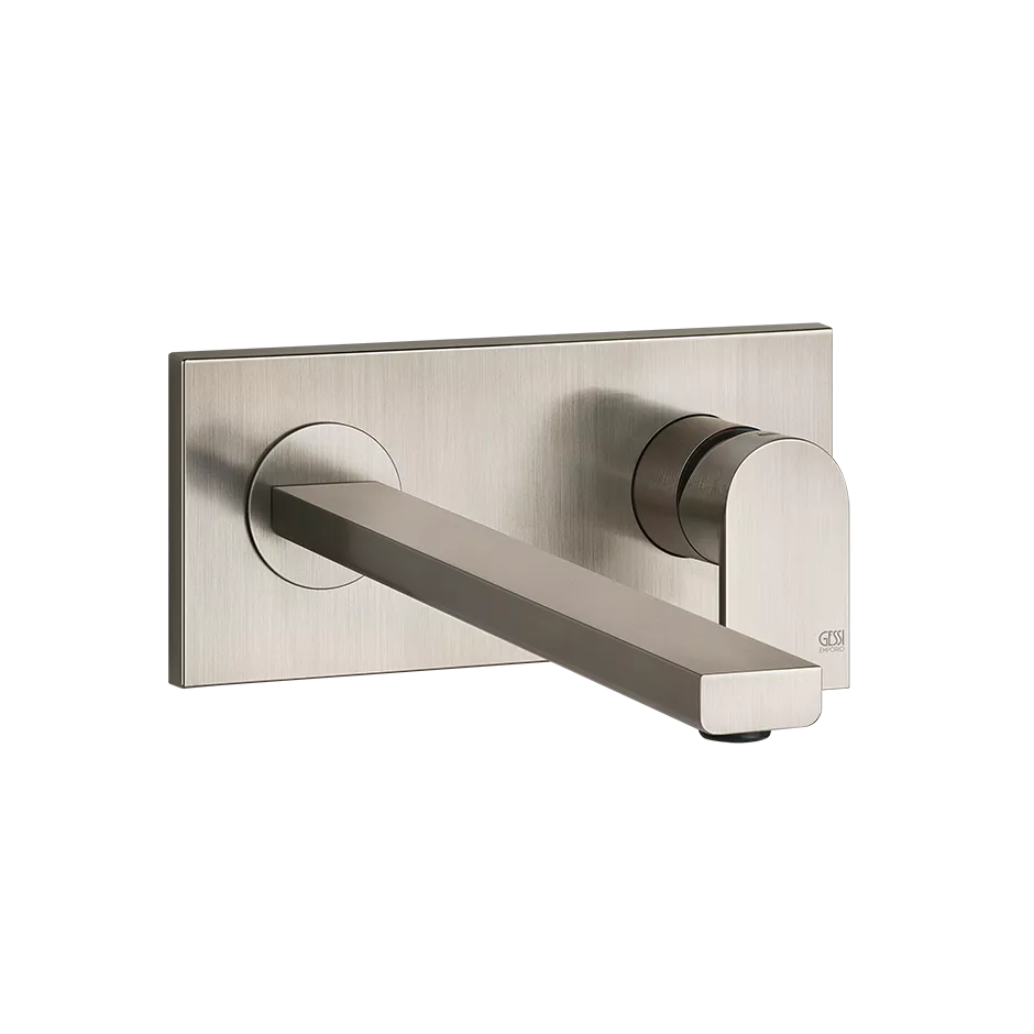 Gessi VIA MANZONI Fertigmontageset für Waschtisch-Einhebelmischer mit Auslauf zur Wandmontage, Ausladung: 209mm, ohne Ablaufgarnitur, Finox Optik - 44895149 Gessi VIA MANZONI Fertigmontageset für Waschtisch-Einhebelmischer mit Auslauf zur Wandmontage, Ausladung: 209mm, ohne Ablaufgarnitur, Finox Optik - 44895149