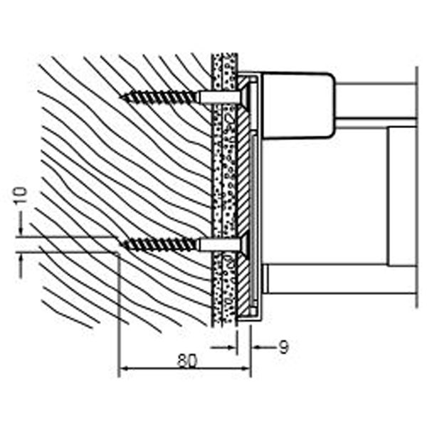 AVENARIUS free living! Befestigungs-Set2, für Stützklappgriff-1009015000