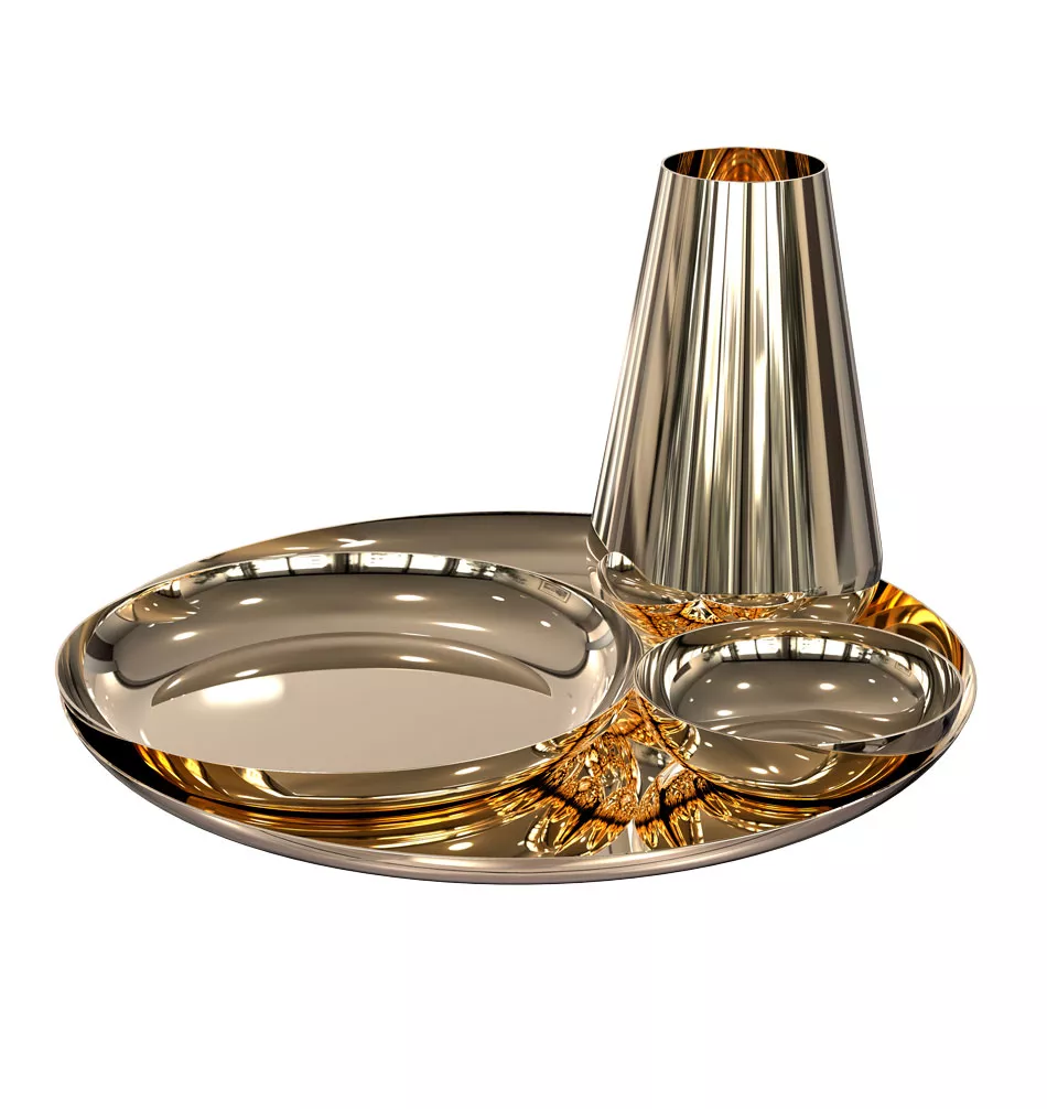 Frost Denmark LIVING Schale, Ø171mm, gold poliert-N4170-GO