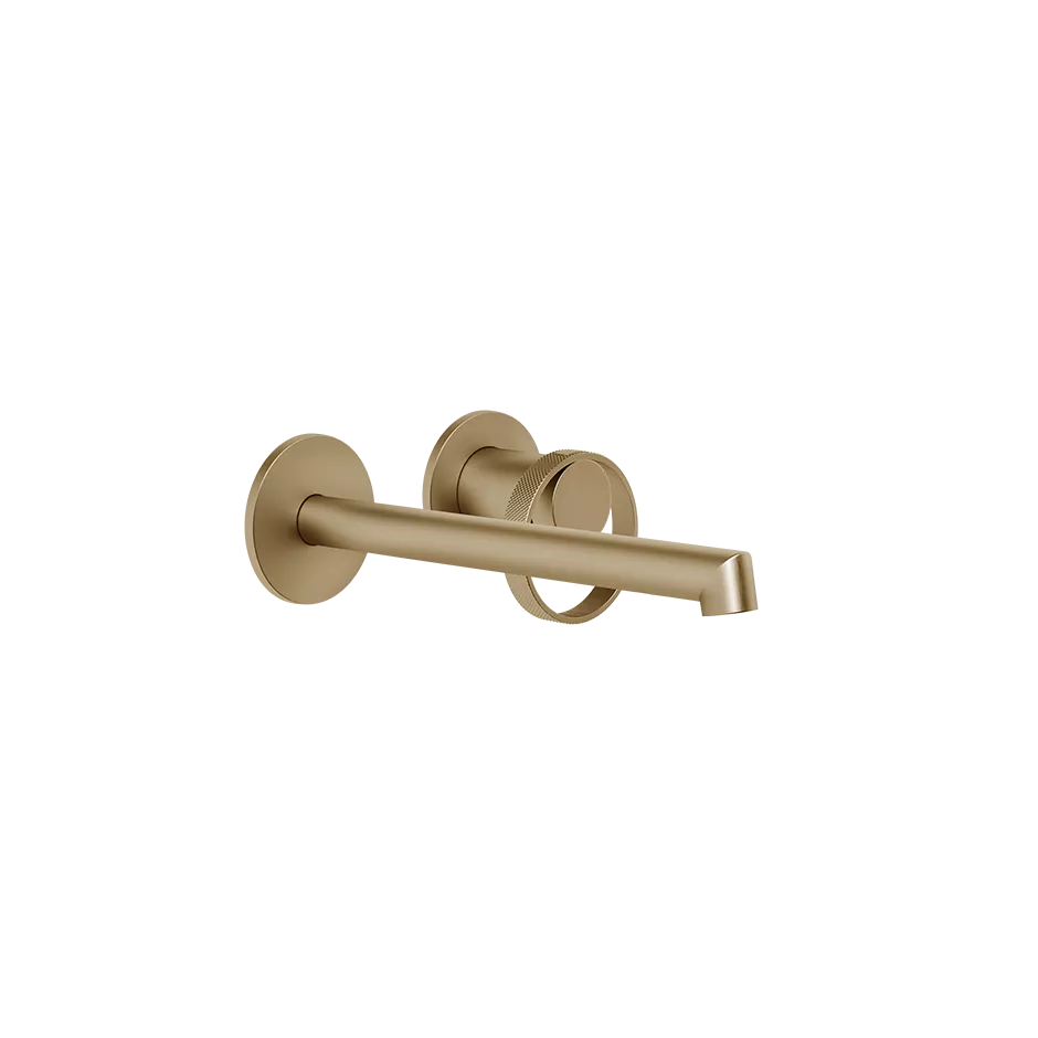 Gessi ANELLO Außenteil für Waschtisch-Einhebelmischer mit Auslauf zur Wandmontage, Ausladung: 175-205mm, mit einzelnen Rosetten 65mm, ohne Ablaufgarnitur, warmes bronze gebürstet PVD - 63383726 Gessi ANELLO Außenteil für Waschtisch-Einhebelmischer mit Auslauf zur Wandmontage, Ausladung: 175-205mm, mit einzelnen Rosetten 65mm, ohne Ablaufgarnitur, warmes bronze gebürstet PVD - 63383726