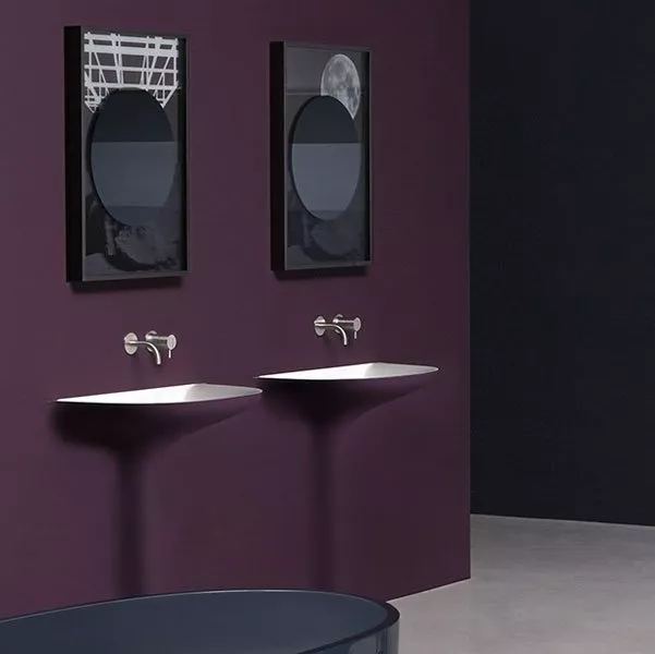antoniolupi CALICE Wandeinbaubecken, 81x38x85cm, ohne Beleuchtung-CALICE