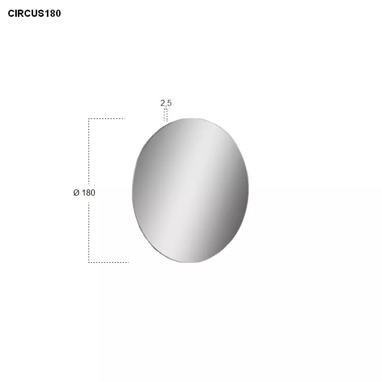antoniolupi CIRCUS runder Spiegel, D:180cm-CIRCUS180
