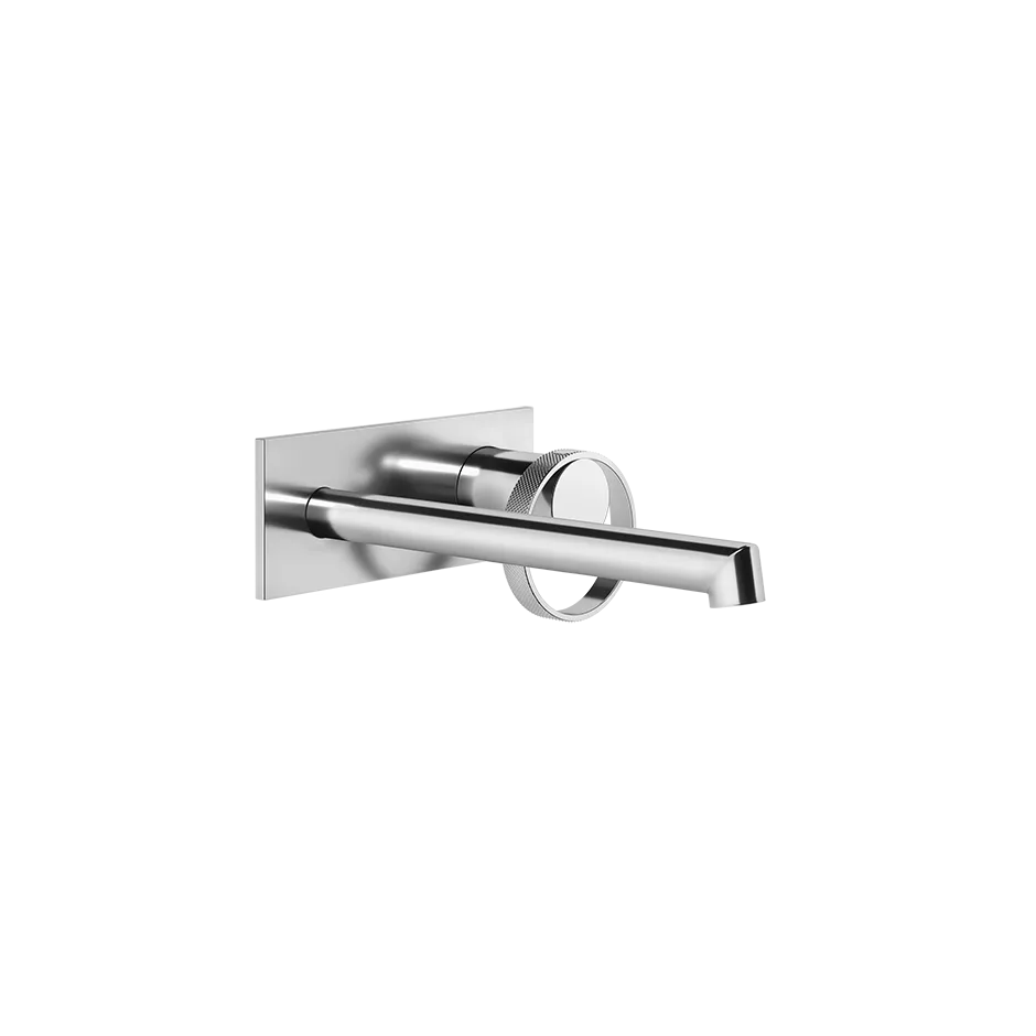 Gessi ANELLO Außenteil für Waschtisch-Einhebelmischer mit Auslauf zur Wandmontage, Ausladung: 175-205mm, mit rechteckiger Platte, ohne Ablaufgarnitur, chrom - 63389031 Gessi ANELLO Außenteil für Waschtisch-Einhebelmischer mit Auslauf zur Wandmontage, Ausladung: 175-205mm, mit rechteckiger Platte, ohne Ablaufgarnitur, chrom - 63389031