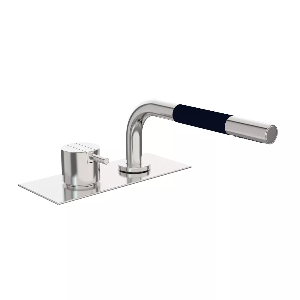 vola BK9 Wannen-Einhebelmischer mit Brause für Fliesenbank, Hebel:25mm, chrom-BK9-16