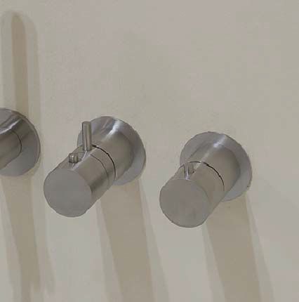 antoniolupi AYATI Unterputz-Brause-Thermostat mit 2-Wege-Umstellung, edelstahl satiniert-AY654RSA