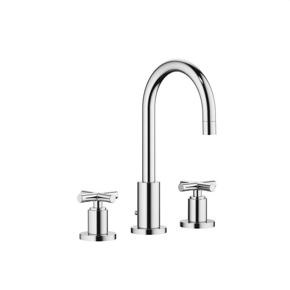 Dornbracht TARA Waschtisch-Dreilochbatterie mit Ablaufgarnitur, chrom-20710892-00