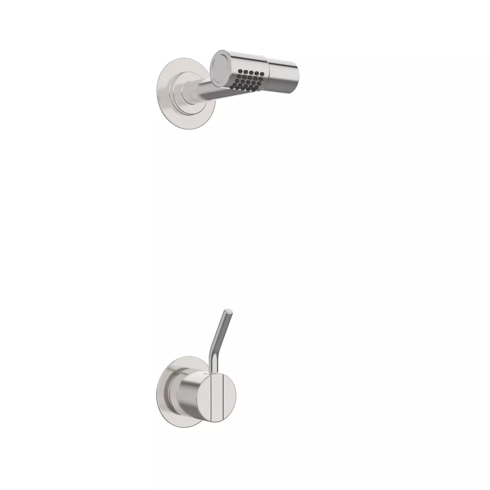 vola 2281M Unterputz-Brause-Einhebelmischer mit Wand-Kopfbrause 080, Hebel:60mm, chrom-2281M-16