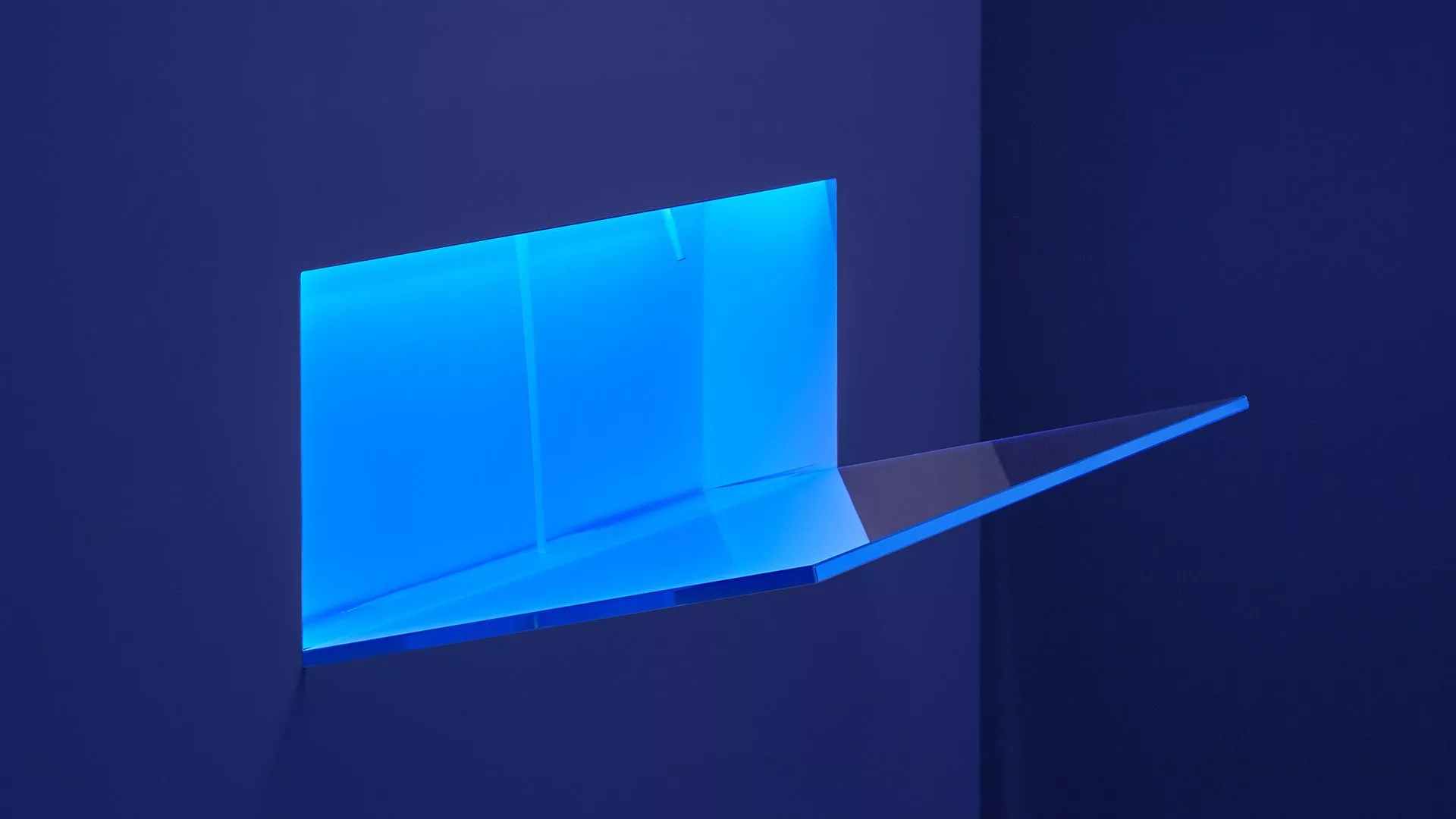 antoniolupi BATTIGIA Wandeinbaubecken mit Glasplatte, B:180cm, mit LED-Beleuchtung, satiniert-BATTIGIA180L_K3