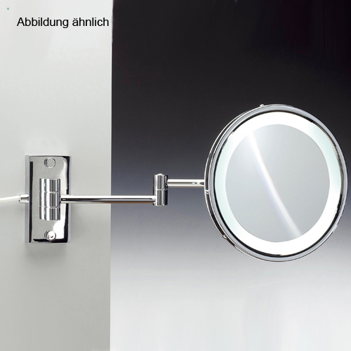 Windisch 99250 LED-Wandkosmetikspiegel, nickel satiniert-99250SNI2XD