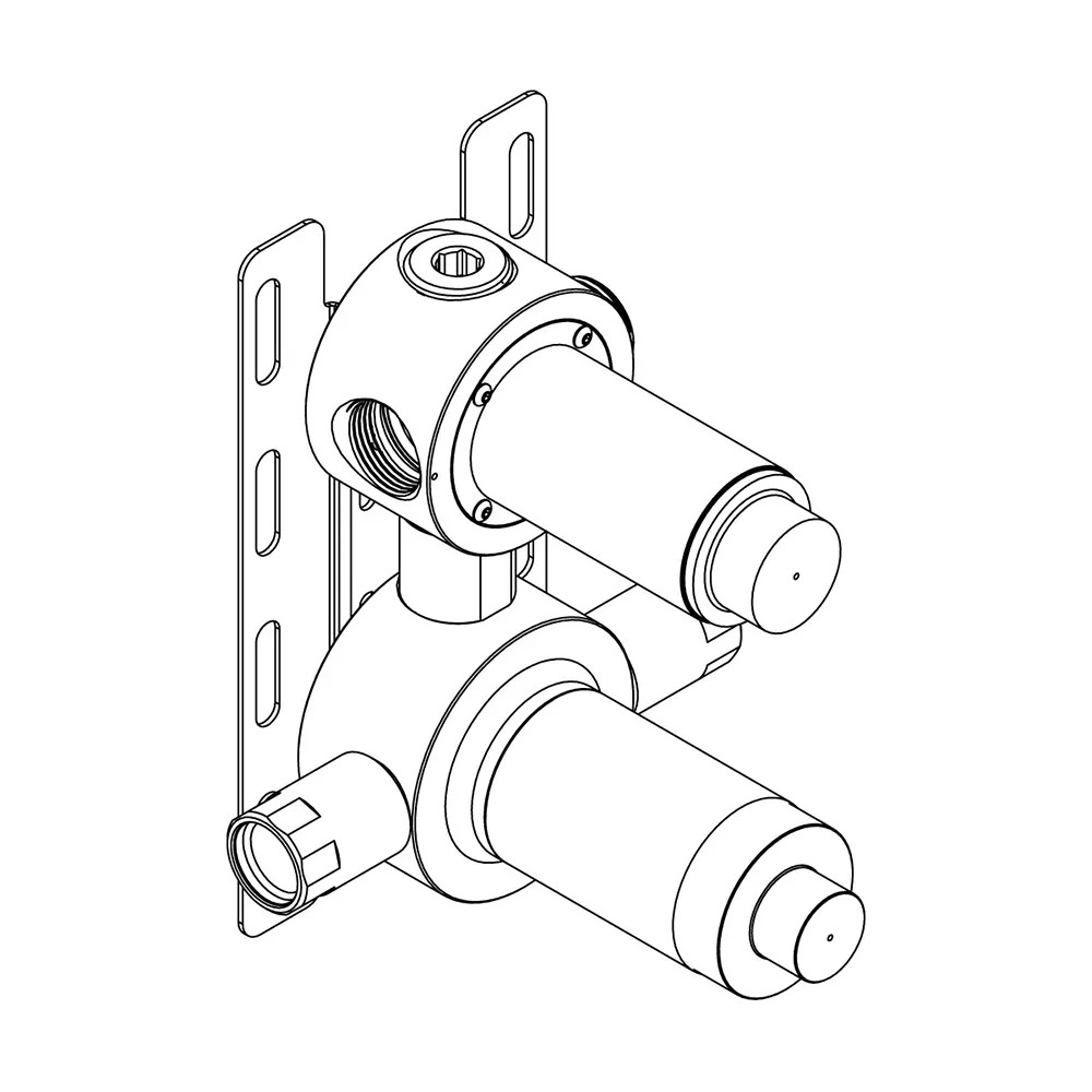 cea Unterputz-Einbauteil-Thermostat mit 1 Absperrventil, high water flow-UCS28