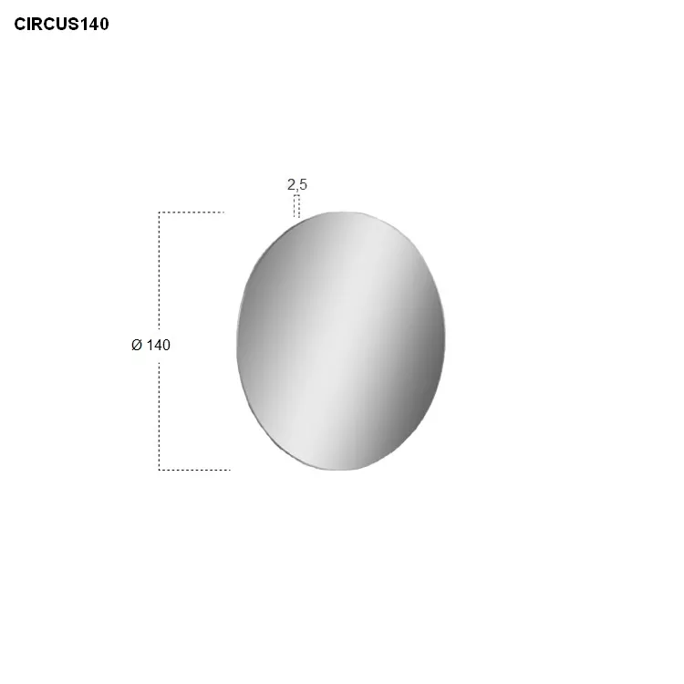 antoniolupi CIRCUS runder Spiegel, D:140cm-CIRCUS140