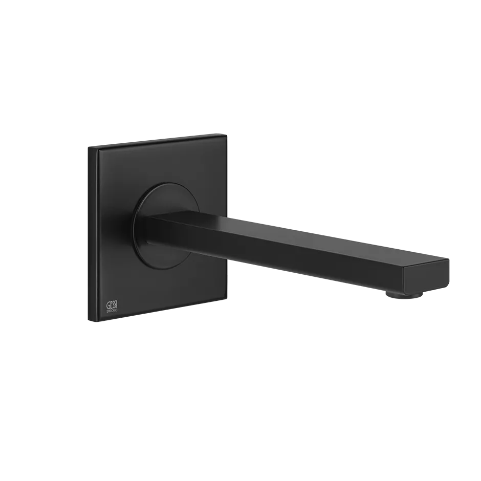 Gessi VIA MANZONI Waschtisch-Auslauf für separaten Einhebelmischer oder Sensor zur Wandmontage, Ausladung: 208mm, 1/2 Anschluss, schwarz matt - 38707299 Gessi VIA MANZONI Waschtisch-Auslauf für separaten Einhebelmischer oder Sensor zur Wandmontage, Ausladung: 208mm, 1/2 Anschluss, schwarz matt - 38707299