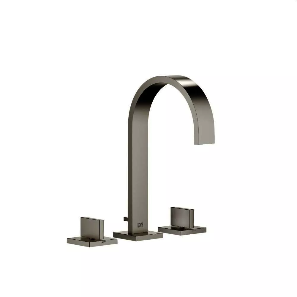 Dornbracht MEM Waschtisch-Dreilochbatterie mit Ablaufgarnitur, dark platinum matt-20713782-99
