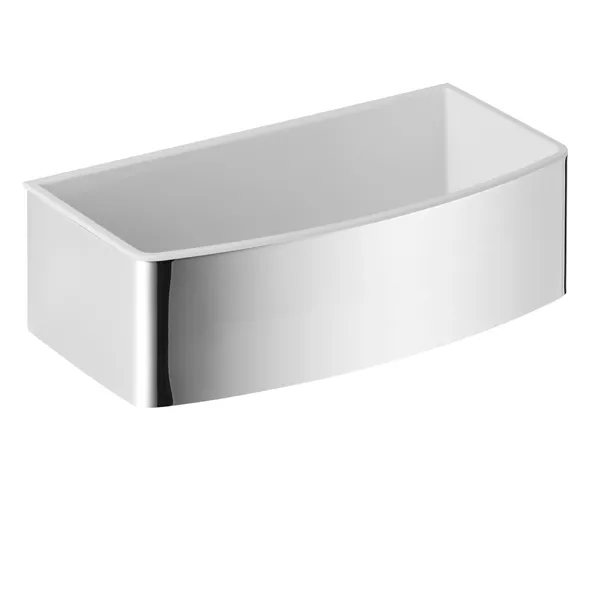 AVENARIUS Schwammkorb 220x67x110mm, mit Einsatz weiß, chrom-9014031010