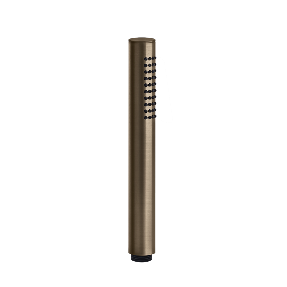 Gessi ANELLO Antikalk-Handbrause aus Metall, Durchmesser: 23mm, bei 3 bar Druck ca. 8,5 l/min, dunkles bronze - 14371845