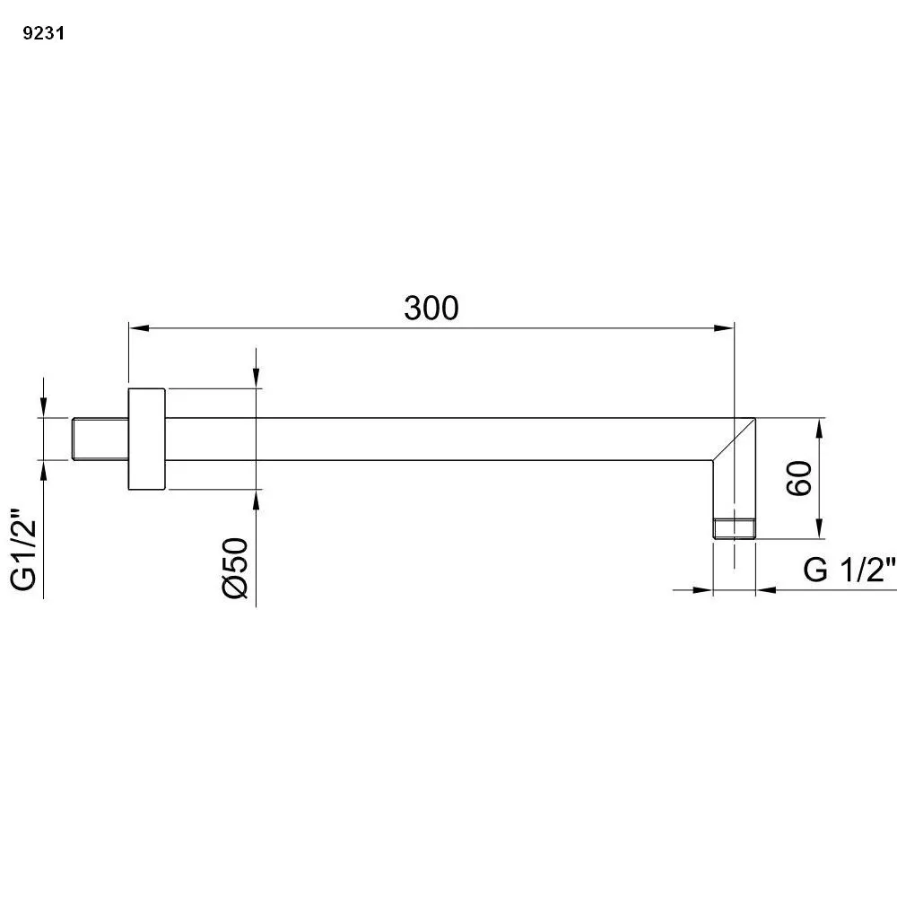 Fantini Wand-Brausearm-86029231