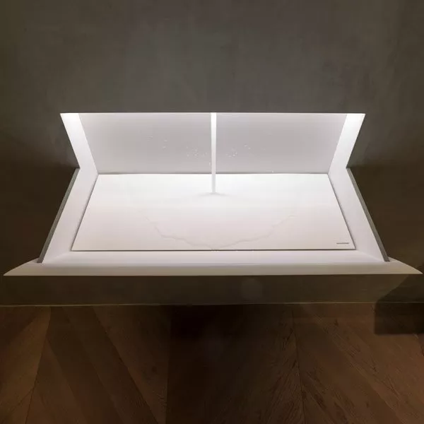 antoniolupi STRAPPOXL Wandeinbaubecken, 92,8x51,3x101,4cm, mit LED-Beleuchtung, weiß matt-STRAPPOXLL