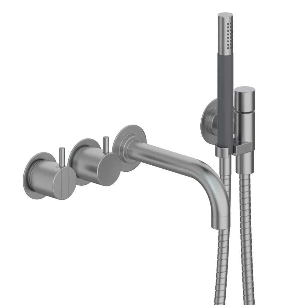 vola 2411C-071 UP-Wannen-Einhebelmischer mit 2-Wege-Umstellung, Ausladung:160mm, Hebel:25mm, chrom matt-2411C-071-20